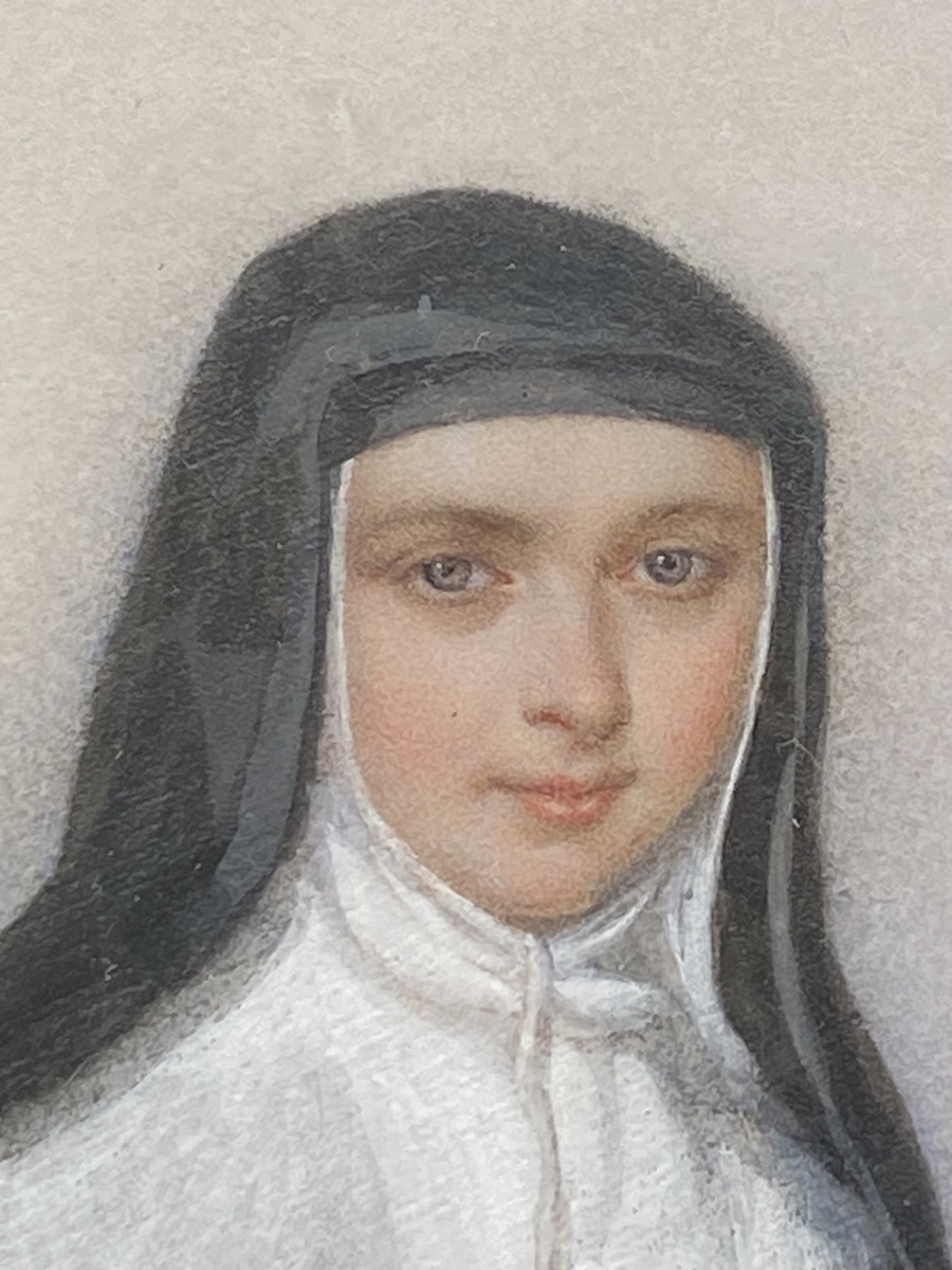 Watercolor Portrait Of Amélie De Lacépède -photo-1