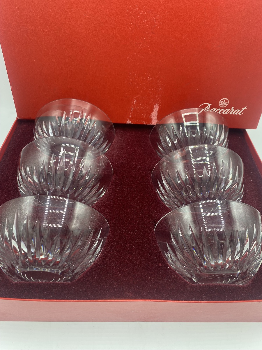 6 Finger Cups And Fruit Bowls, Baccarat 