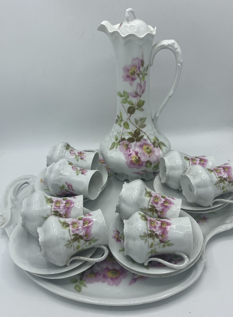 Limoges Giraud Coffee Set 