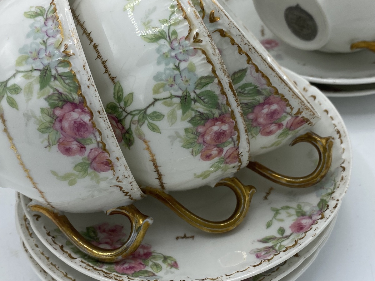 Emile Bourgeois Porcelain Tea Set -photo-4