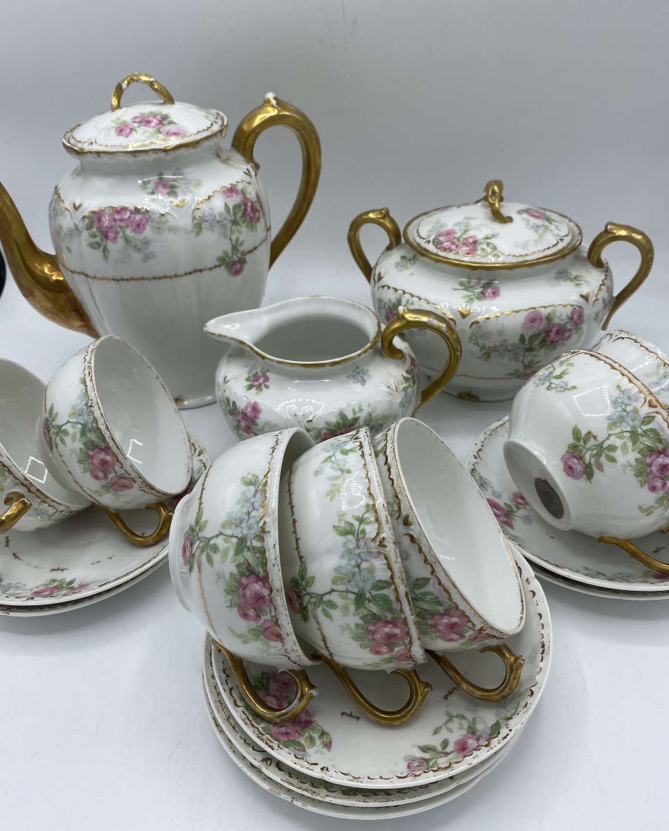 Emile Bourgeois Porcelain Tea Set -photo-1