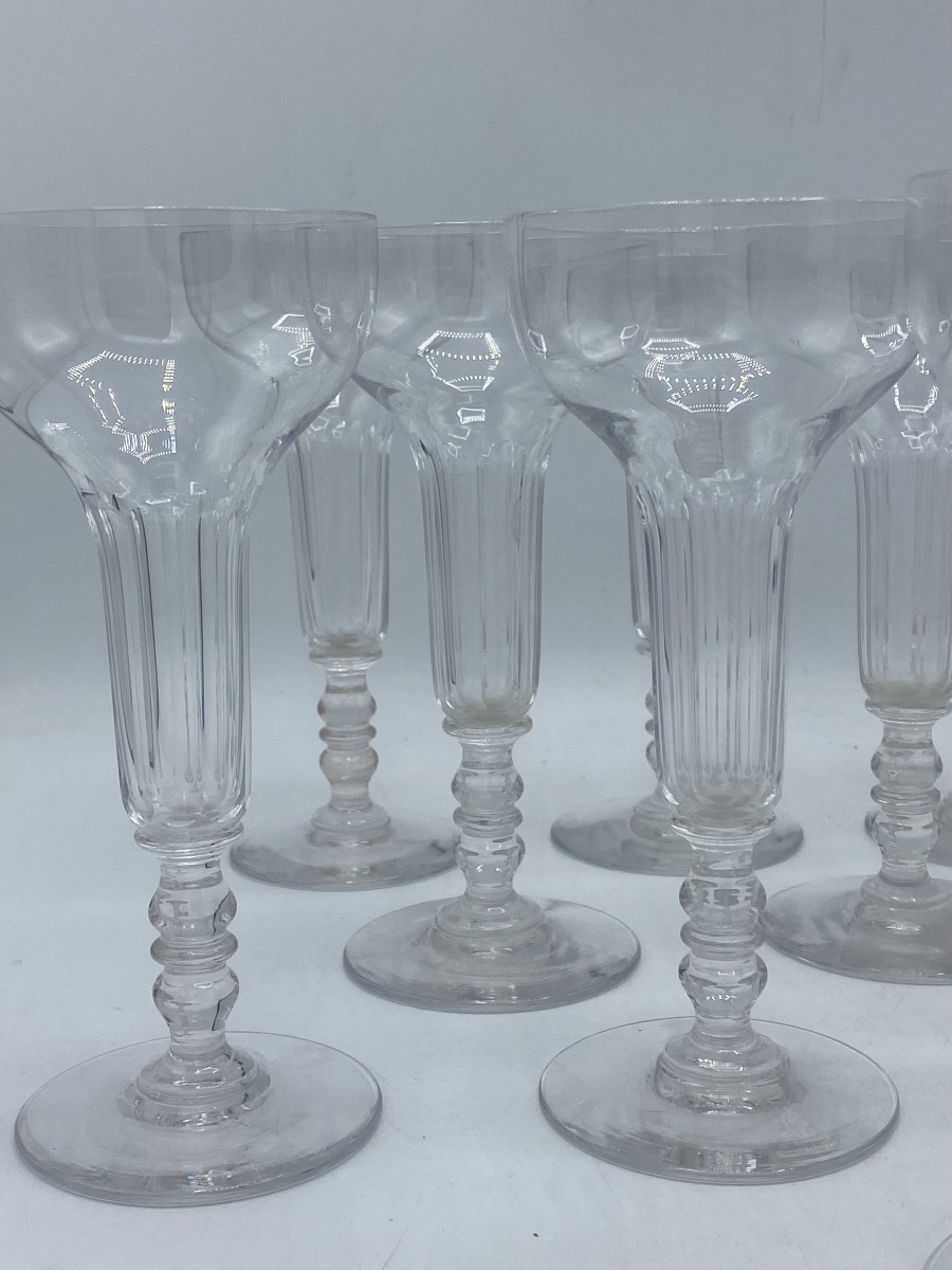 12 champenoises en cristal de Baccarat -photo-2