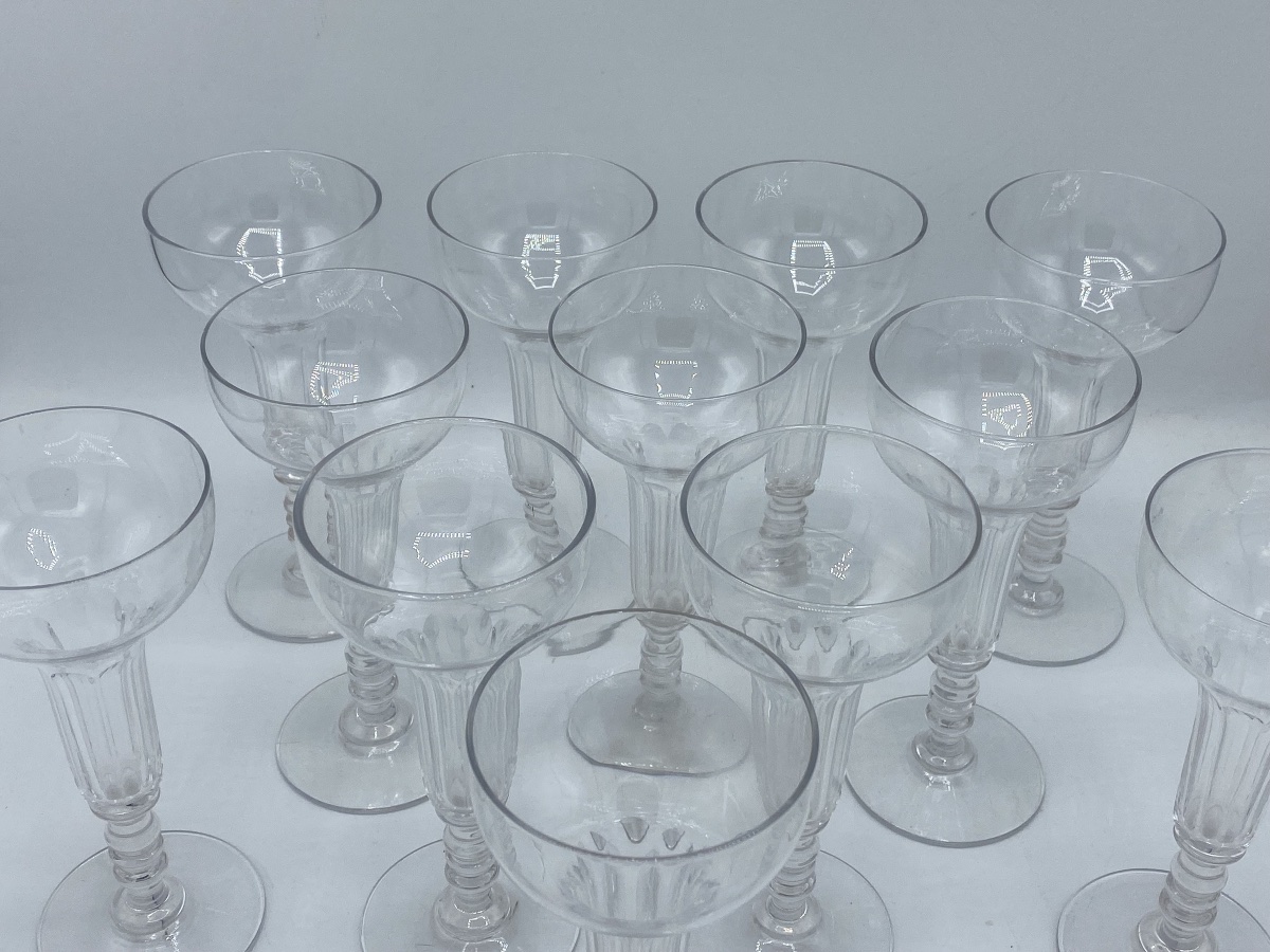 12 champenoises en cristal de Baccarat -photo-3