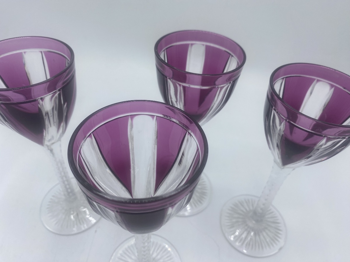 Saint Louis Crystal Wine Glasses, Model 294 -photo-2