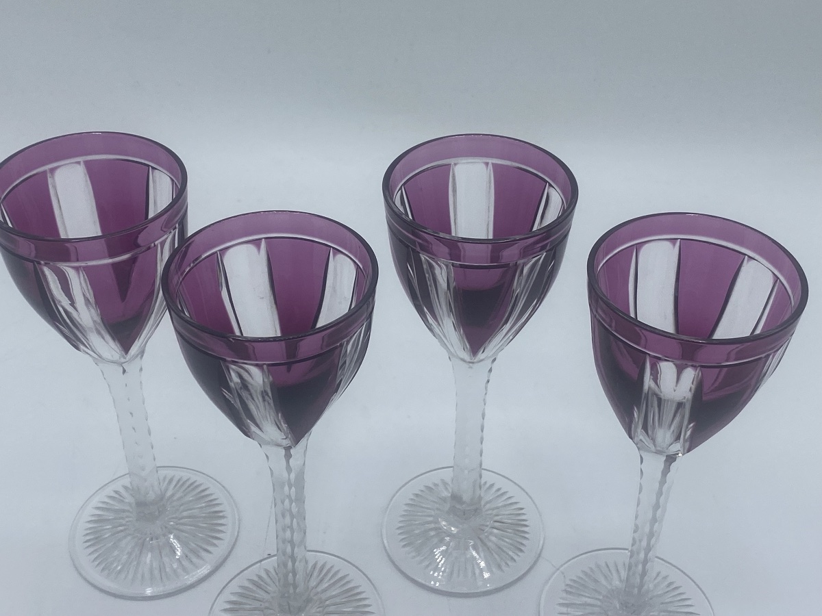 Saint Louis Crystal Wine Glasses, Model 294 -photo-3