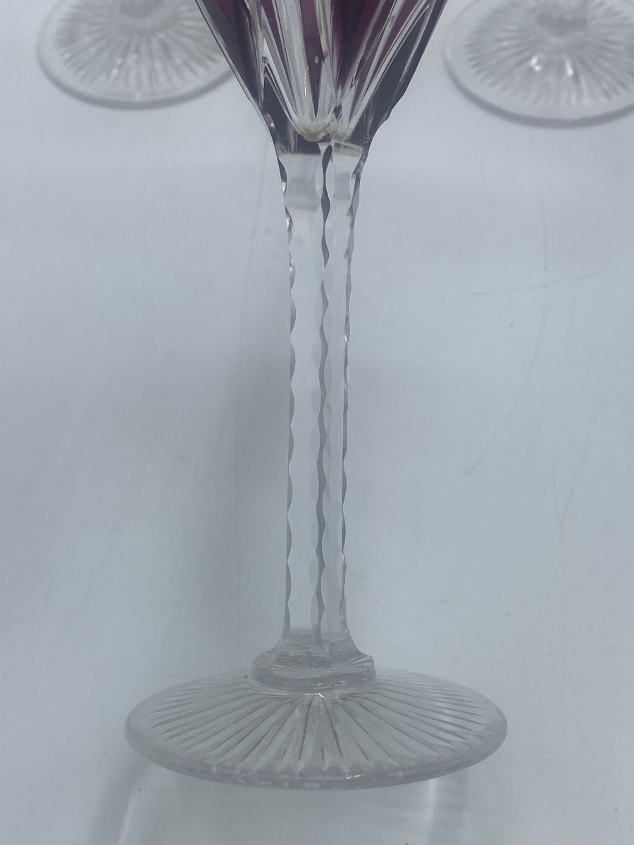 Saint Louis Crystal Wine Glasses, Model 294 -photo-4