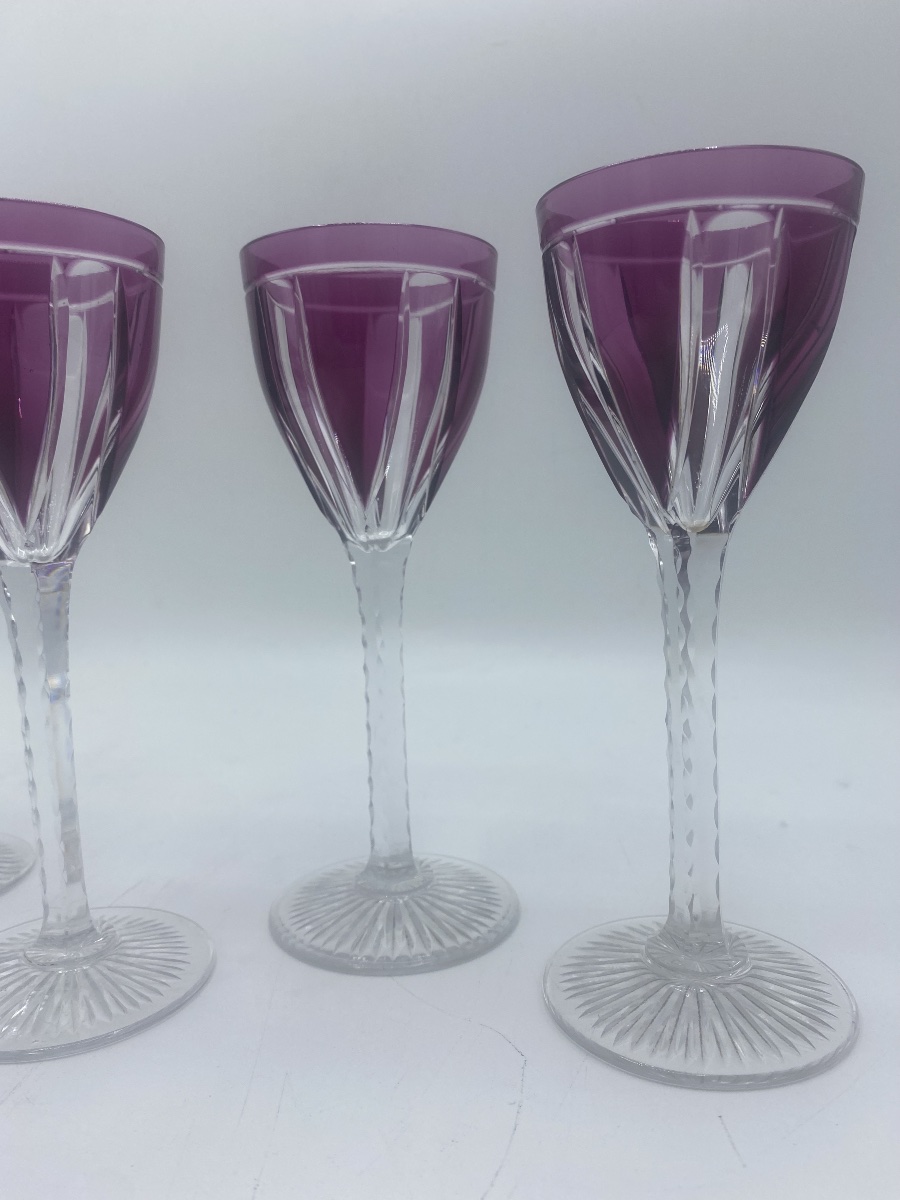Saint Louis Crystal Wine Glasses, Model 294 -photo-7