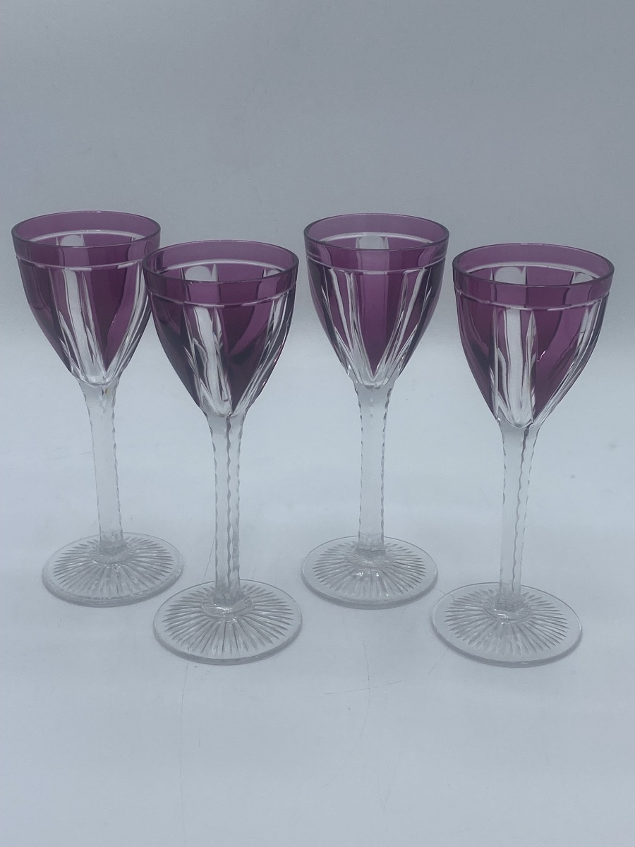 Saint Louis Crystal Wine Glasses, Model 294 