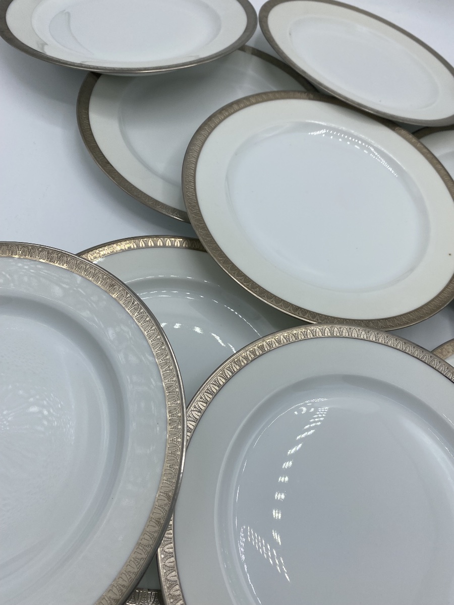 Limoges Bernardaud And Christofle Dessert Plates -photo-4