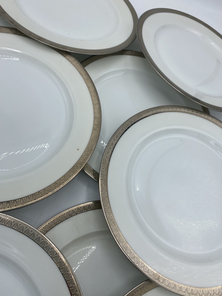 Limoges Bernardaud And Christofle Dessert Plates -photo-5