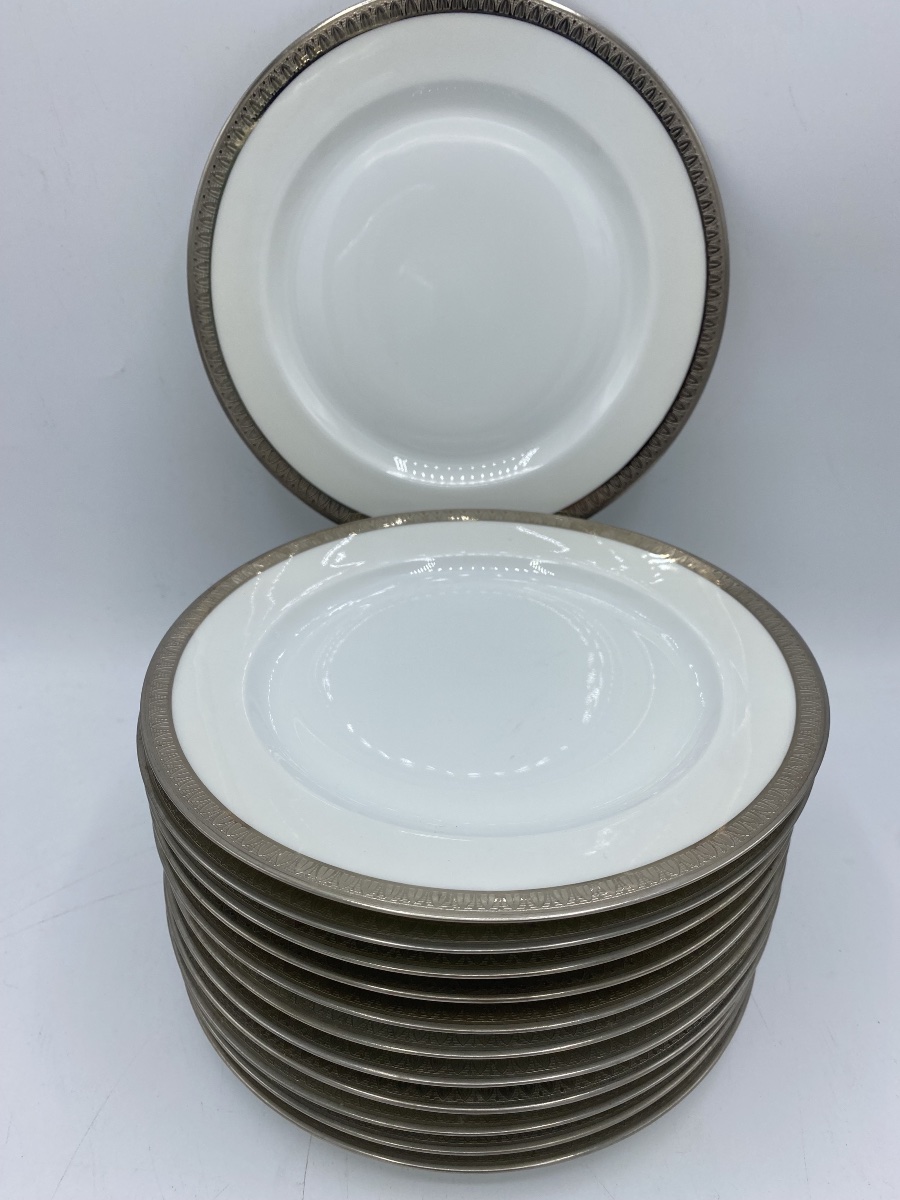 Limoges Bernardaud And Christofle Dessert Plates 