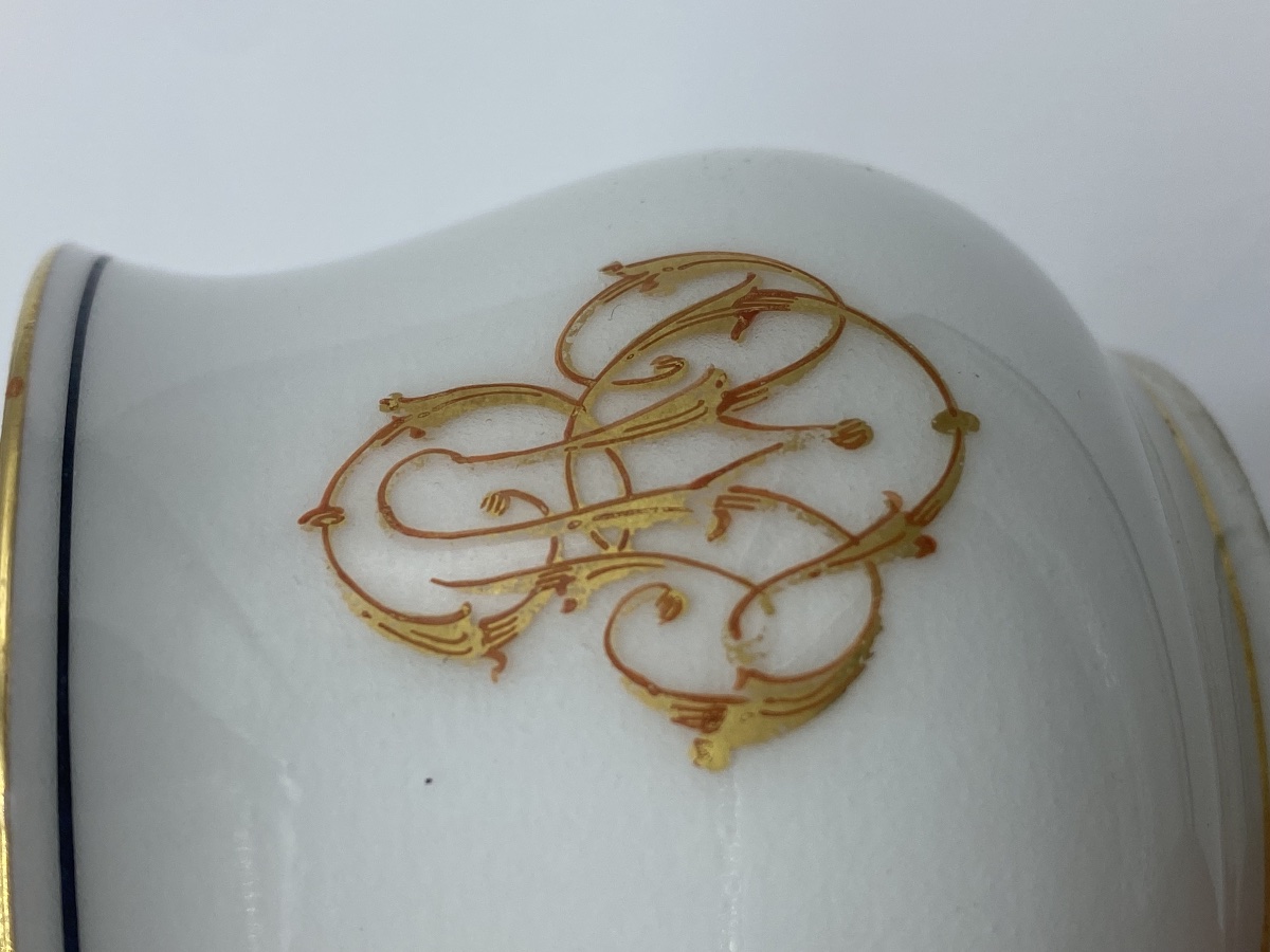 Service à crème en porcelaine de Paris fin 19eme -photo-5