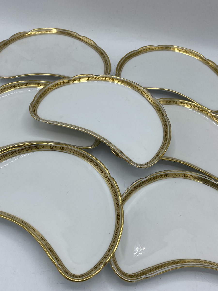 7 Bernardaud Limoges Porcelain Salad Plates -photo-4
