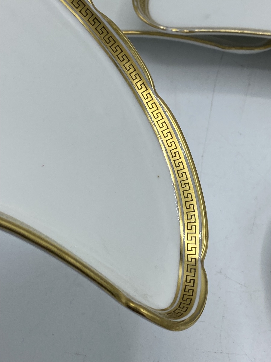 7 Bernardaud Limoges Porcelain Salad Plates -photo-1