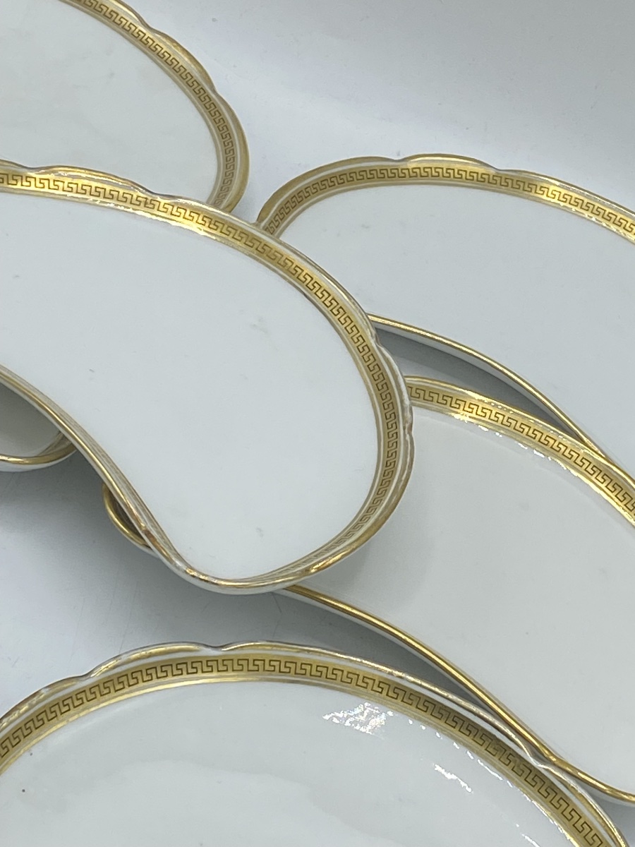 7 Bernardaud Limoges Porcelain Salad Plates -photo-3