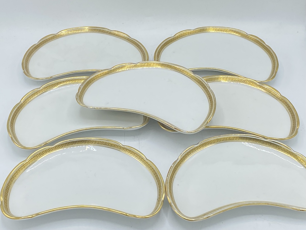 7 Bernardaud Limoges Porcelain Salad Plates -photo-4