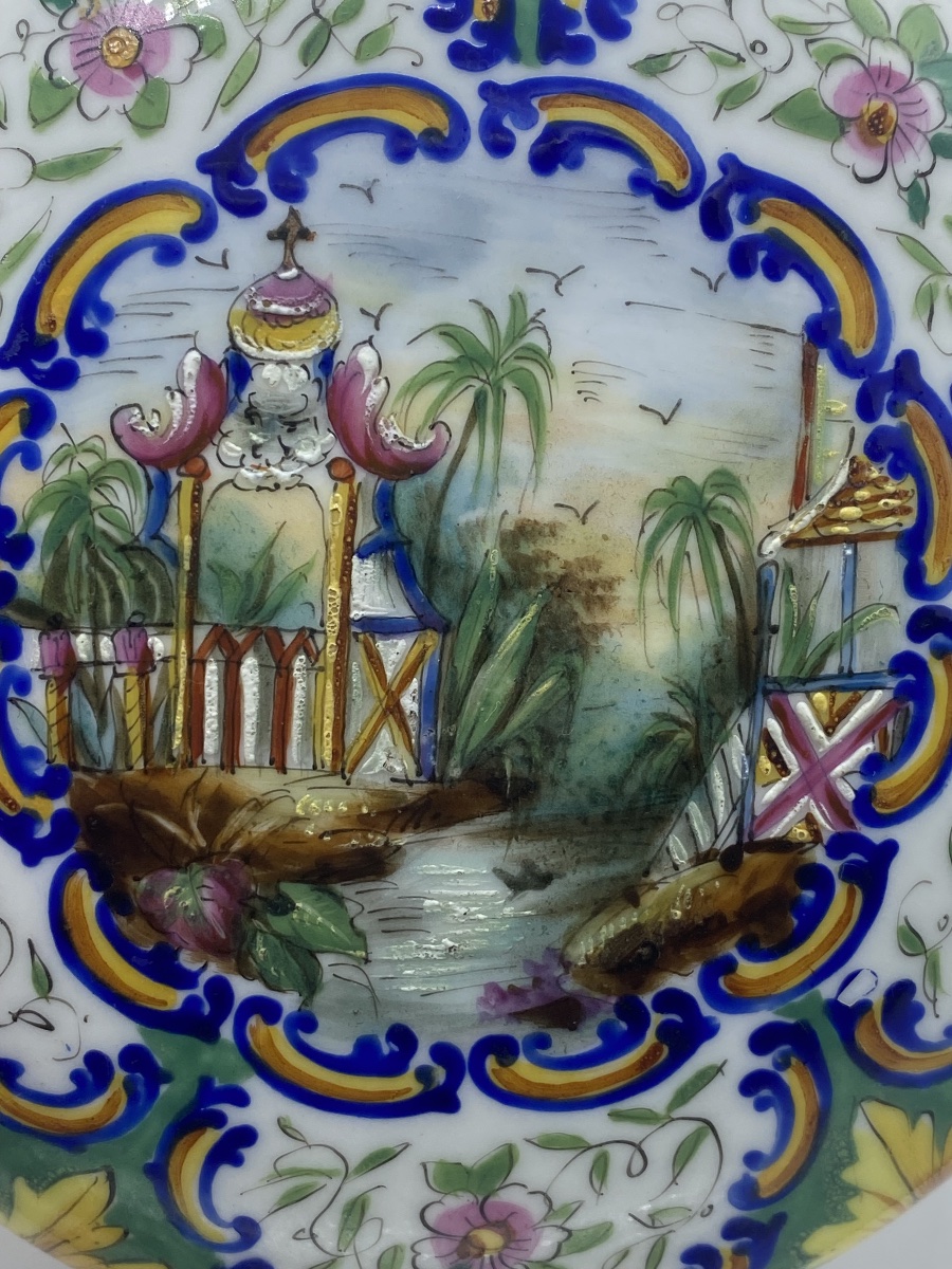 Gift Set, Porcelain And Bronze Painted Candy Box -photo-6