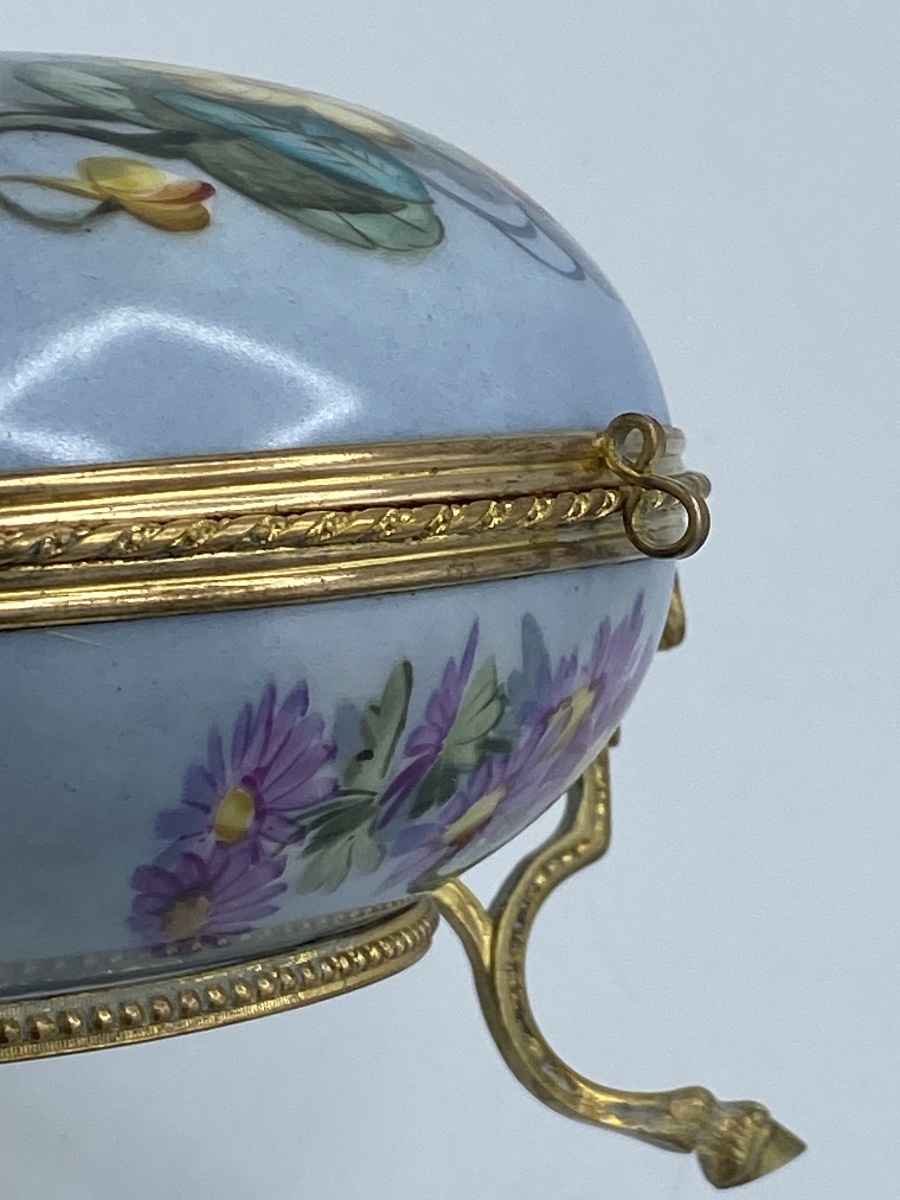 Box, Porcelain And Bronze Candy Dish, 1900-photo-2