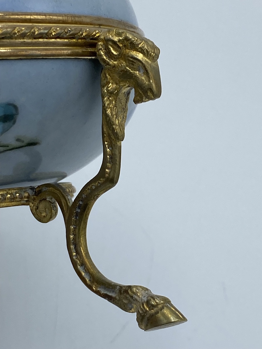 Box, Porcelain And Bronze Candy Dish, 1900-photo-1