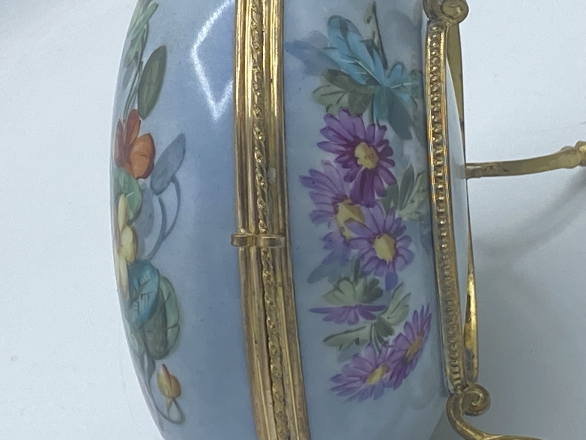 Box, Porcelain And Bronze Candy Dish, 1900-photo-7