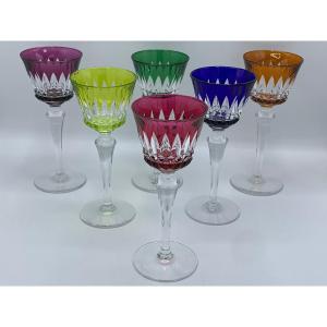 Wine Glasses, Roemer, Baccarat Crystal Piccadilly Model