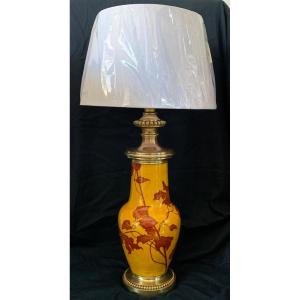 Porcelain Lamp Signed Richard, 1900/1920