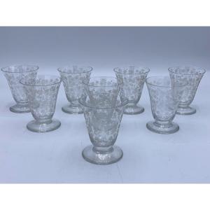 Verres En Cristal Baccarat Modèle Elisabeth Millefiori 