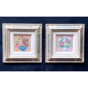 Bouquets de fleurs , Jean  Roger Sourgen , 