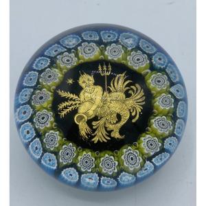 Ancienne sulfure , presse papier , boule Murano ,20eme