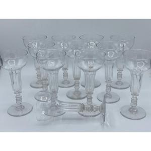 12 champenoises en cristal de Baccarat