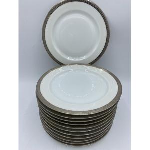 Assiettes a dessert Limoges Bernadaud , Christofle , Vercors