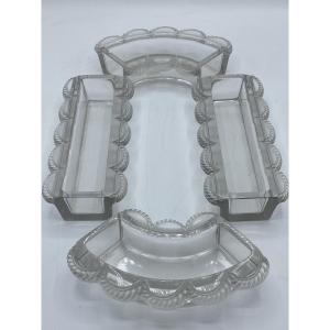 Chemin de table Lalique France modèle Festons