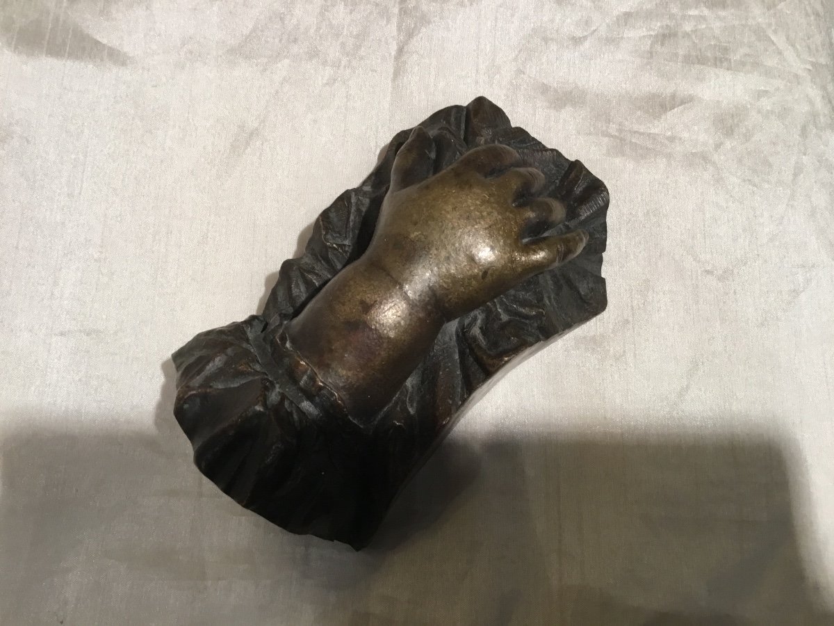 E.cappua - Bronze Baby Hand Dated 1866-photo-3