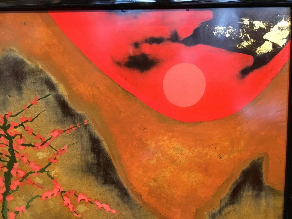 Duc Toan Nguyen - Cherry Blossom 20th Century Lacquer-photo-3