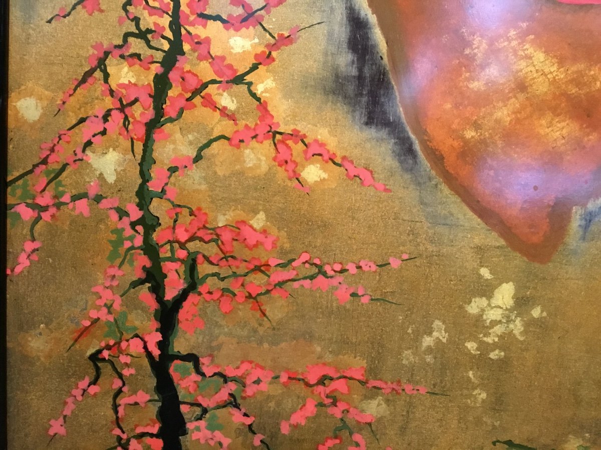 Duc Toan Nguyen - Cherry Blossom 20th Century Lacquer-photo-4