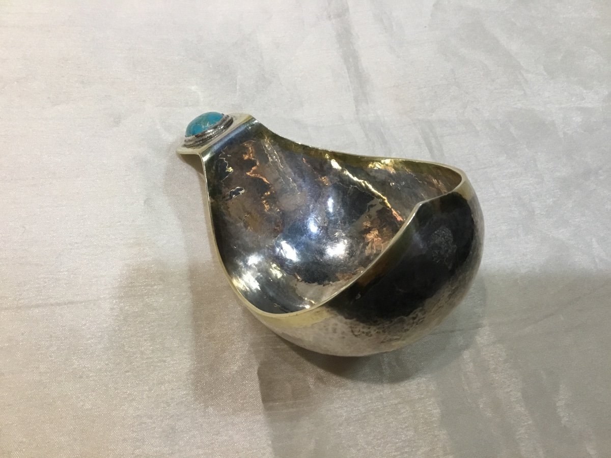 Kovsh Swiss Silver 19th Century Goldsmith Bossard -photo-4