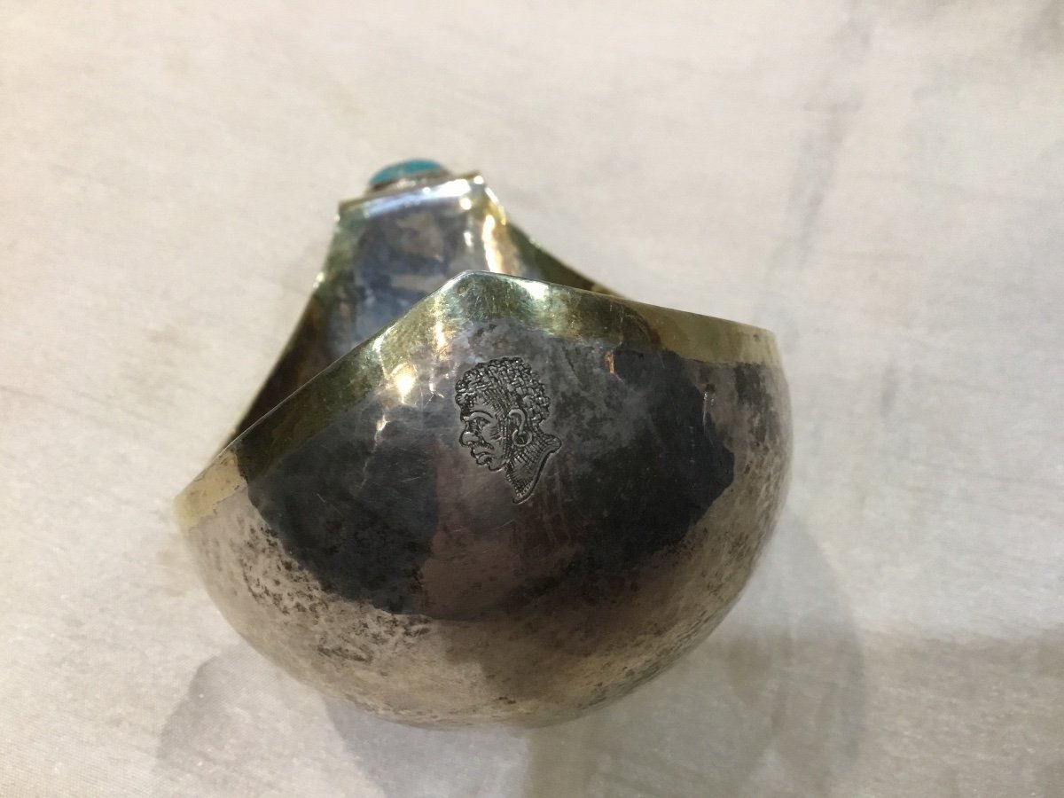Kovsh Swiss Silver 19th Century Goldsmith Bossard -photo-1