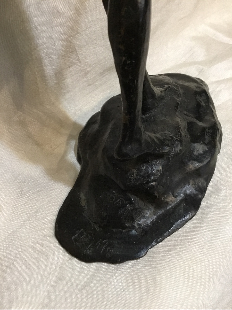 Mauro Corda - sculpture bronze- guerrier africain-photo-5