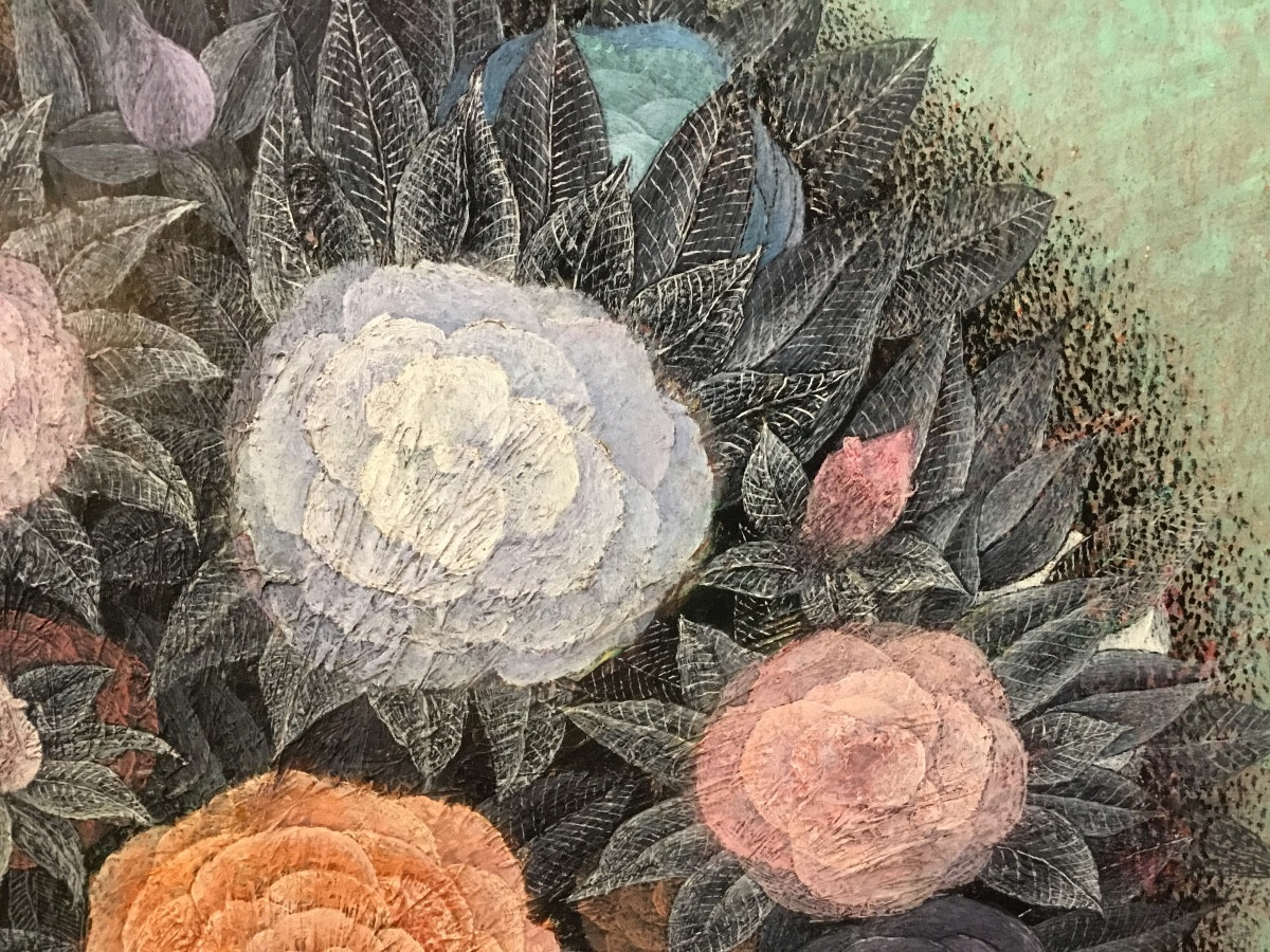 S. Klapper - Painting Bouquet Of Flowers 1963-photo-3