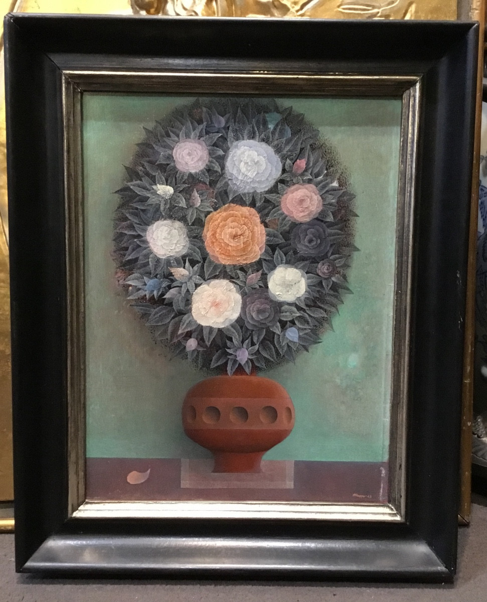 S. Klapper - Painting Bouquet Of Flowers 1963