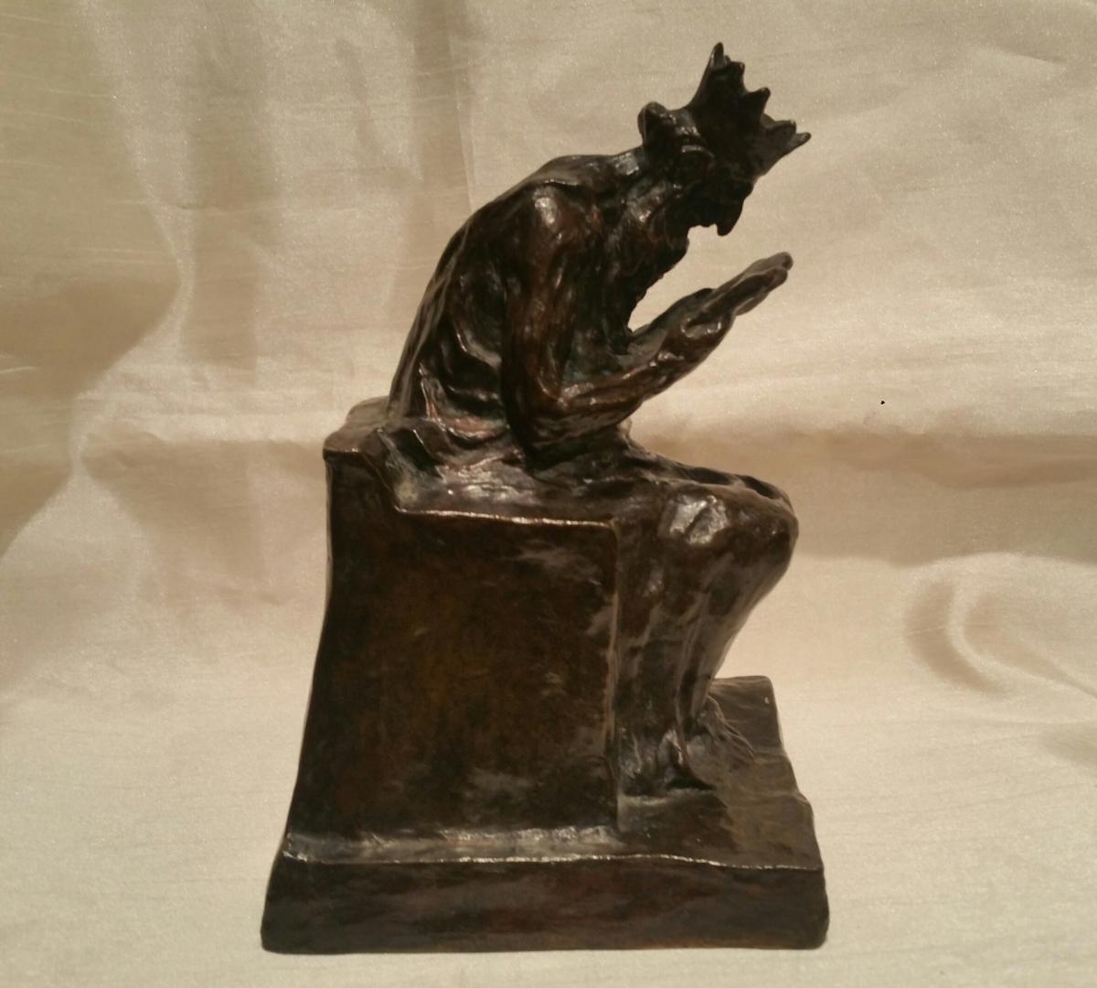 H. Daumier (after) - Bronze Sculpture Lost Wax King Ninos