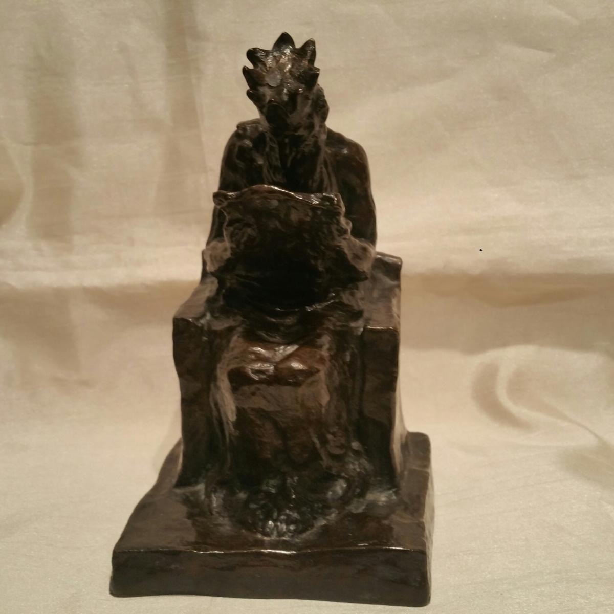 H. Daumier (after) - Bronze Sculpture Lost Wax King Ninos-photo-3