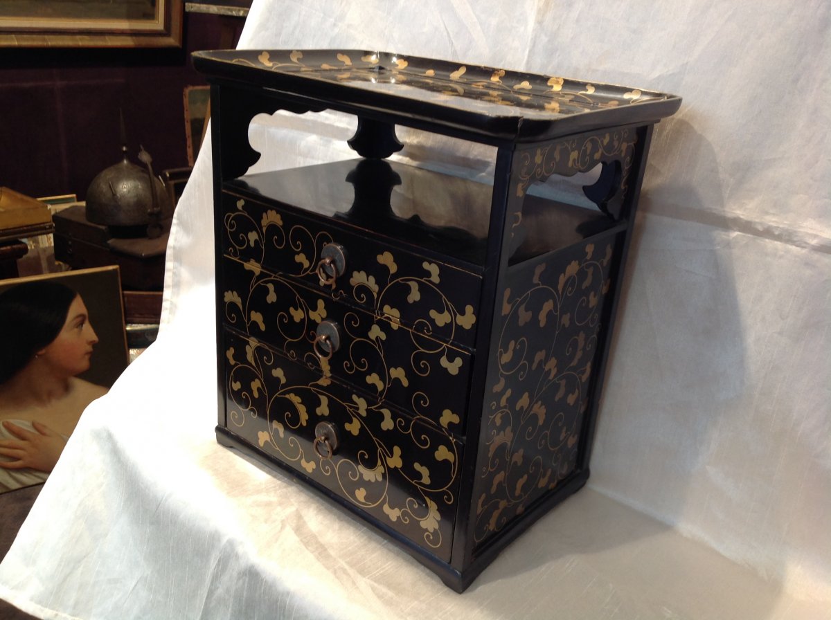 Lacquer Cabinet Japan 19th Meiji-photo-4