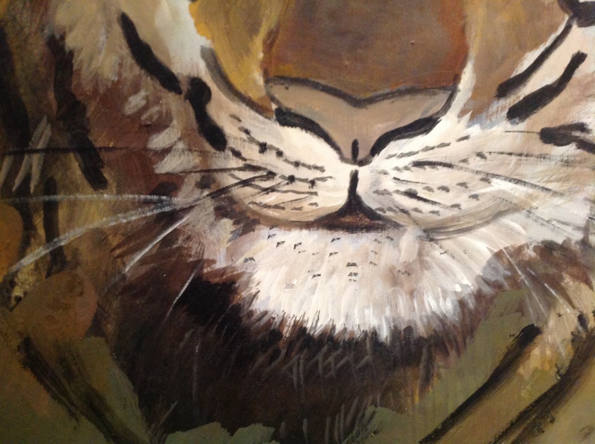 Taly-brice - Tiger Head Painting-photo-4