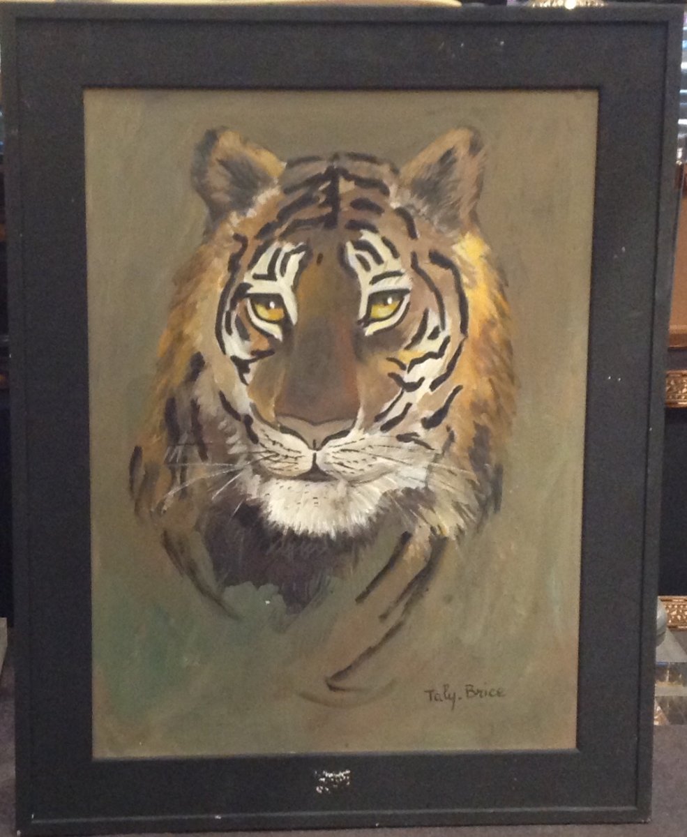 Taly-brice - Tiger Head Painting