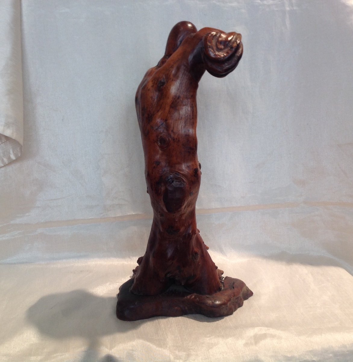 19th Century Japan - Root Carved With The Effigy Of A Man-photo-1