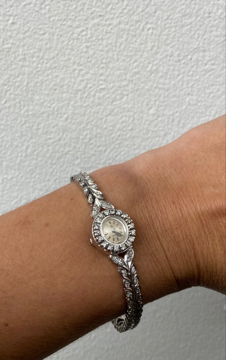 Montre Oméga Or Blanc Et Diamants 