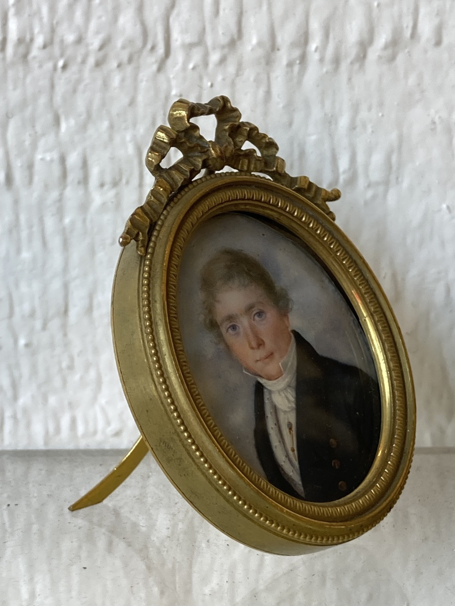 19th Century Miniature On Ivory -photo-2