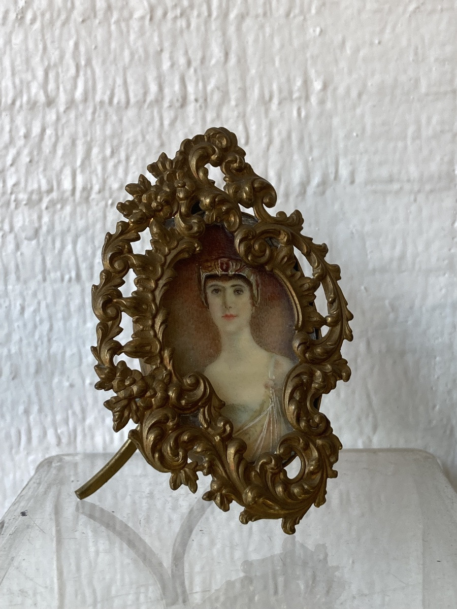 19th Century Miniature On Ivory-photo-3