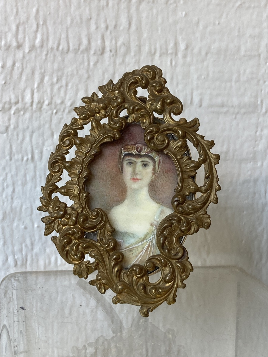 19th Century Miniature On Ivory